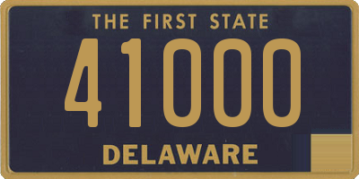 DE license plate 41000