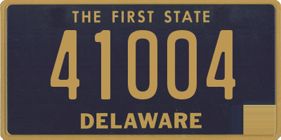 DE license plate 41004