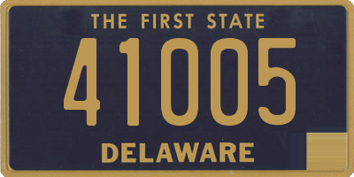 DE license plate 41005