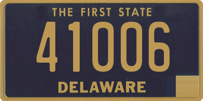 DE license plate 41006