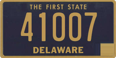 DE license plate 41007