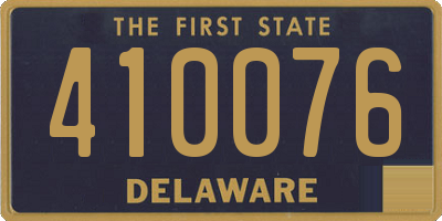 DE license plate 410076
