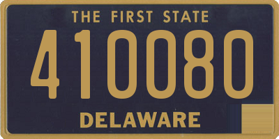 DE license plate 410080