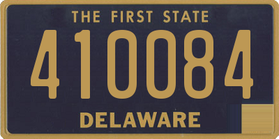 DE license plate 410084