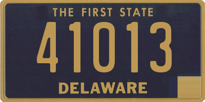 DE license plate 41013