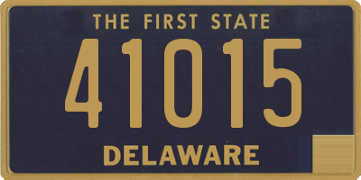 DE license plate 41015