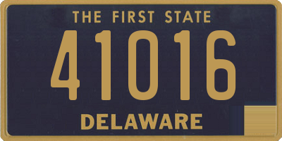 DE license plate 41016