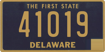 DE license plate 41019