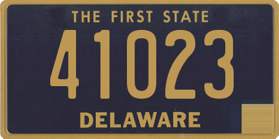 DE license plate 41023