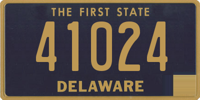 DE license plate 41024