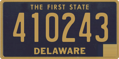 DE license plate 410243