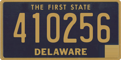 DE license plate 410256
