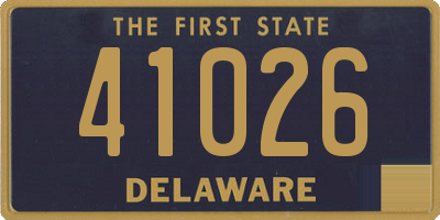 DE license plate 41026