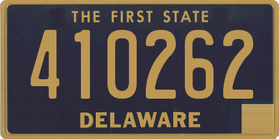 DE license plate 410262