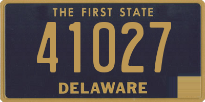 DE license plate 41027