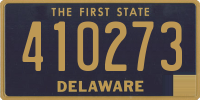 DE license plate 410273