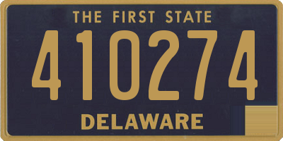DE license plate 410274