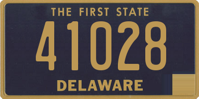 DE license plate 41028