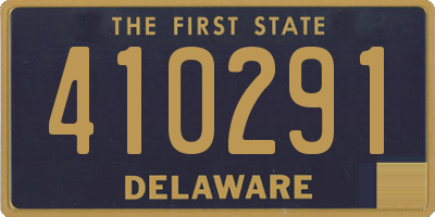 DE license plate 410291