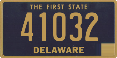 DE license plate 41032