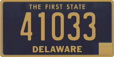 DE license plate 41033