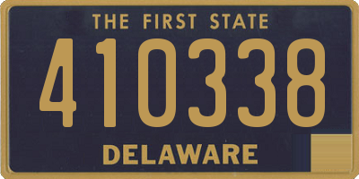 DE license plate 410338