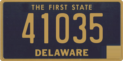 DE license plate 41035