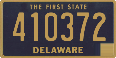 DE license plate 410372