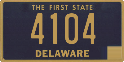 DE license plate 4104