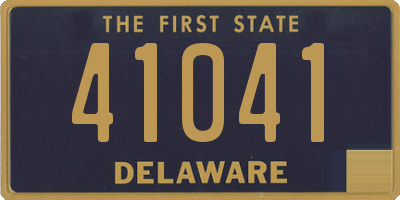 DE license plate 41041