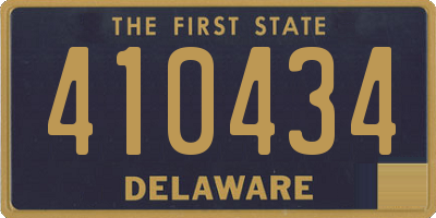 DE license plate 410434