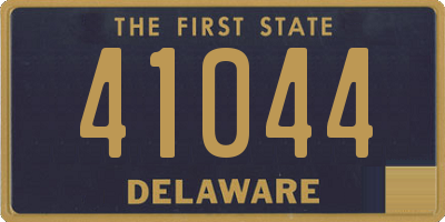 DE license plate 41044