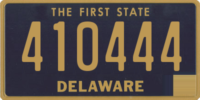 DE license plate 410444