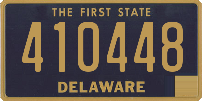 DE license plate 410448