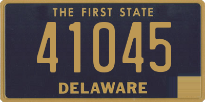 DE license plate 41045