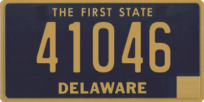 DE license plate 41046