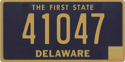 DE license plate 41047