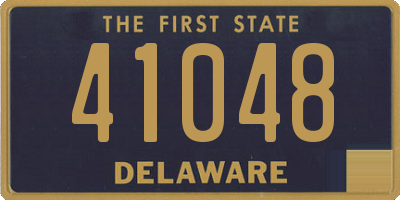 DE license plate 41048