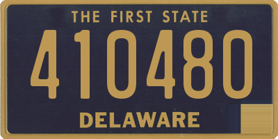 DE license plate 410480