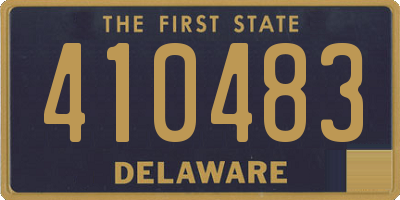 DE license plate 410483