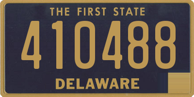 DE license plate 410488