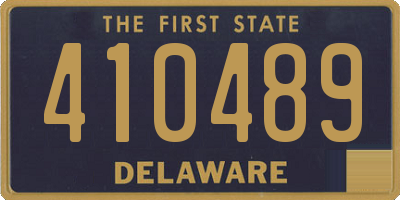 DE license plate 410489