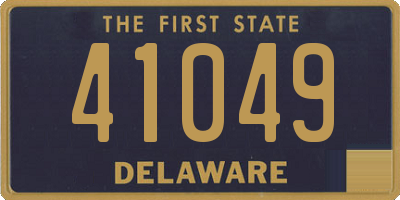 DE license plate 41049