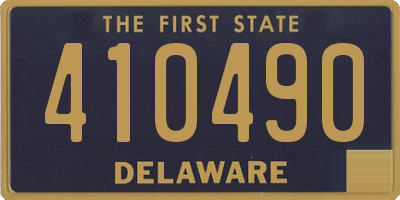 DE license plate 410490