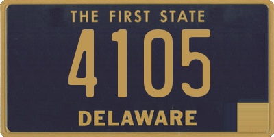 DE license plate 4105