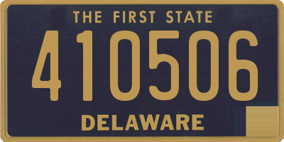 DE license plate 410506