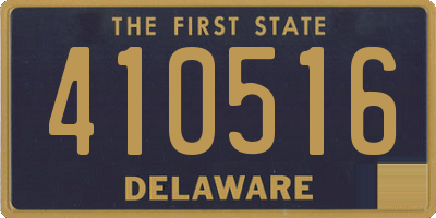 DE license plate 410516