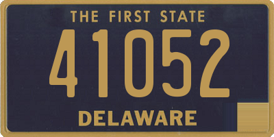 DE license plate 41052