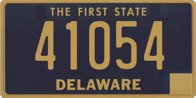 DE license plate 41054