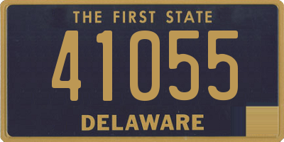 DE license plate 41055